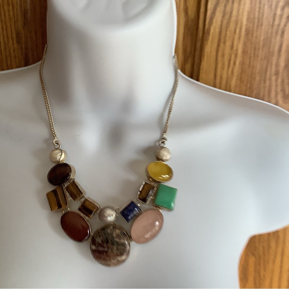 Multi stone necklace